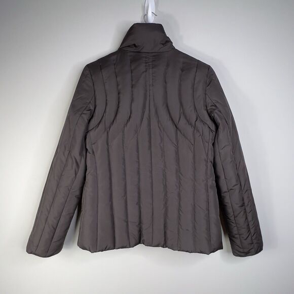 Kenneth Cole Reaction Zip Up Puffer Down Jacket Brown Size M Outdoor - Picture 2 of 9